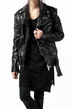 Load image into Gallery viewer, ISAMU KATAYAMA BACKLASH DOUBLE BREASTED JACKET / DOUBLE-SHOULDER OBJECT DYED (BLACK)