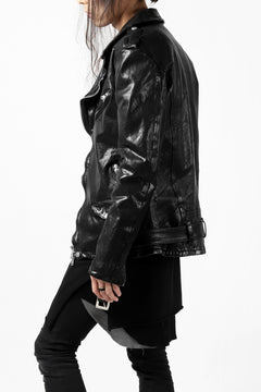 Load image into Gallery viewer, ISAMU KATAYAMA BACKLASH DOUBLE BREASTED JACKET / DOUBLE-SHOULDER OBJECT DYED (BLACK)