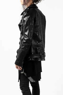 Load image into Gallery viewer, ISAMU KATAYAMA BACKLASH DOUBLE BREASTED JACKET / DOUBLE-SHOULDER OBJECT DYED (BLACK)