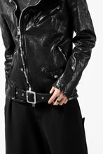 Load image into Gallery viewer, ISAMU KATAYAMA BACKLASH DOUBLE BREASTED JACKET / DOUBLE-SHOULDER OBJECT DYED (BLACK)