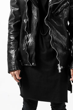 Load image into Gallery viewer, ISAMU KATAYAMA BACKLASH DOUBLE BREASTED JACKET / DOUBLE-SHOULDER OBJECT DYED (BLACK)