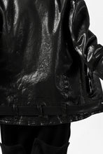 Load image into Gallery viewer, ISAMU KATAYAMA BACKLASH DOUBLE BREASTED JACKET / DOUBLE-SHOULDER OBJECT DYED (BLACK)