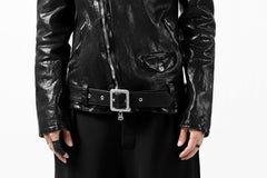 Load image into Gallery viewer, ISAMU KATAYAMA BACKLASH DOUBLE BREASTED JACKET / DOUBLE-SHOULDER OBJECT DYED (BLACK)