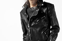 Load image into Gallery viewer, ISAMU KATAYAMA BACKLASH DOUBLE BREASTED JACKET / DOUBLE-SHOULDER OBJECT DYED (BLACK)