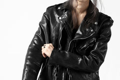 Load image into Gallery viewer, ISAMU KATAYAMA BACKLASH DOUBLE BREASTED JACKET / DOUBLE-SHOULDER OBJECT DYED (BLACK)