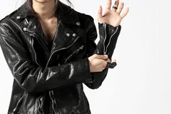 Load image into Gallery viewer, ISAMU KATAYAMA BACKLASH DOUBLE BREASTED JACKET / DOUBLE-SHOULDER OBJECT DYED (BLACK)