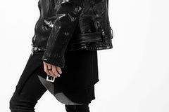 Load image into Gallery viewer, ISAMU KATAYAMA BACKLASH DOUBLE BREASTED JACKET / DOUBLE-SHOULDER OBJECT DYED (BLACK)