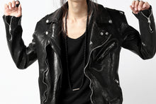 Load image into Gallery viewer, ISAMU KATAYAMA BACKLASH DOUBLE BREASTED JACKET / DOUBLE-SHOULDER OBJECT DYED (BLACK)