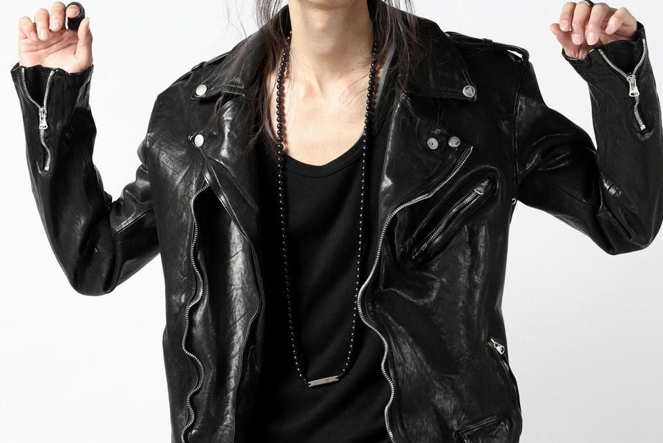 Load image into Gallery viewer, ISAMU KATAYAMA BACKLASH DOUBLE BREASTED JACKET / DOUBLE-SHOULDER OBJECT DYED (BLACK)