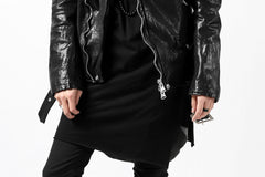 Load image into Gallery viewer, ISAMU KATAYAMA BACKLASH DOUBLE BREASTED JACKET / DOUBLE-SHOULDER OBJECT DYED (BLACK)