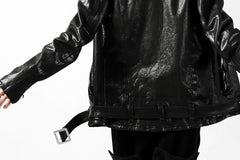 Load image into Gallery viewer, ISAMU KATAYAMA BACKLASH DOUBLE BREASTED JACKET / DOUBLE-SHOULDER OBJECT DYED (BLACK)