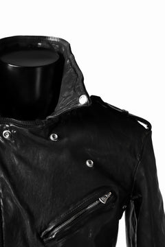 Load image into Gallery viewer, ISAMU KATAYAMA BACKLASH DOUBLE BREASTED JACKET / DOUBLE-SHOULDER OBJECT DYED (BLACK)