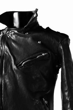 Load image into Gallery viewer, ISAMU KATAYAMA BACKLASH DOUBLE BREASTED JACKET / DOUBLE-SHOULDER OBJECT DYED (BLACK)