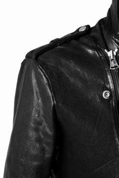 Load image into Gallery viewer, ISAMU KATAYAMA BACKLASH DOUBLE BREASTED JACKET / DOUBLE-SHOULDER OBJECT DYED (BLACK)