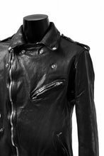 画像をギャラリービューアに読み込む, ISAMU KATAYAMA BACKLASH DOUBLE BREASTED JACKET / DOUBLE-SHOULDER OBJECT DYED (BLACK)