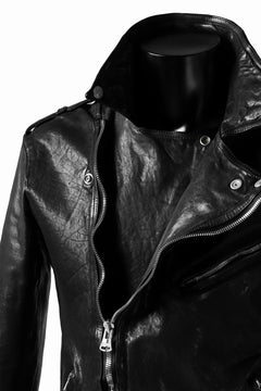 Load image into Gallery viewer, ISAMU KATAYAMA BACKLASH DOUBLE BREASTED JACKET / DOUBLE-SHOULDER OBJECT DYED (BLACK)