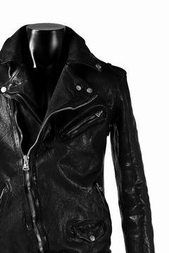 Load image into Gallery viewer, ISAMU KATAYAMA BACKLASH DOUBLE BREASTED JACKET / DOUBLE-SHOULDER OBJECT DYED (BLACK)