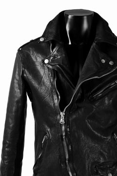 Load image into Gallery viewer, ISAMU KATAYAMA BACKLASH DOUBLE BREASTED JACKET / DOUBLE-SHOULDER OBJECT DYED (BLACK)