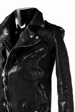 Load image into Gallery viewer, ISAMU KATAYAMA BACKLASH DOUBLE BREASTED JACKET / DOUBLE-SHOULDER OBJECT DYED (BLACK)
