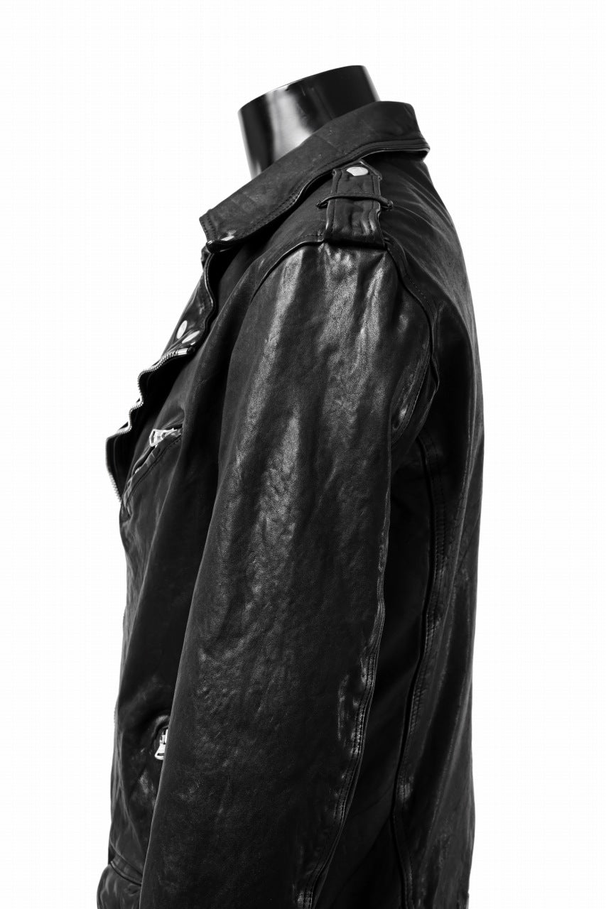 画像をギャラリービューアに読み込む, ISAMU KATAYAMA BACKLASH DOUBLE BREASTED JACKET / DOUBLE-SHOULDER OBJECT DYED (BLACK)