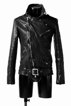 Load image into Gallery viewer, ISAMU KATAYAMA BACKLASH DOUBLE BREASTED JACKET / DOUBLE-SHOULDER OBJECT DYED (BLACK)