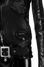 Load image into Gallery viewer, ISAMU KATAYAMA BACKLASH DOUBLE BREASTED JACKET / DOUBLE-SHOULDER OBJECT DYED (BLACK)