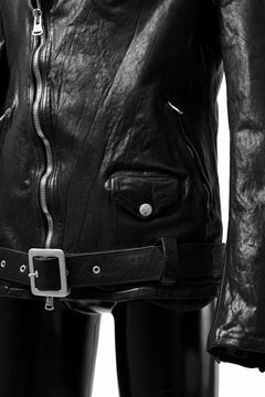 画像をギャラリービューアに読み込む, ISAMU KATAYAMA BACKLASH DOUBLE BREASTED JACKET / DOUBLE-SHOULDER OBJECT DYED (BLACK)