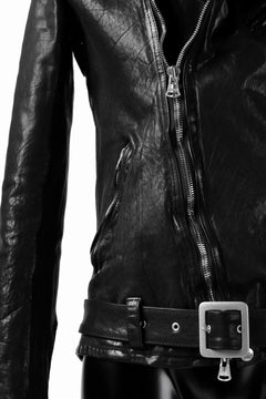 Load image into Gallery viewer, ISAMU KATAYAMA BACKLASH DOUBLE BREASTED JACKET / DOUBLE-SHOULDER OBJECT DYED (BLACK)