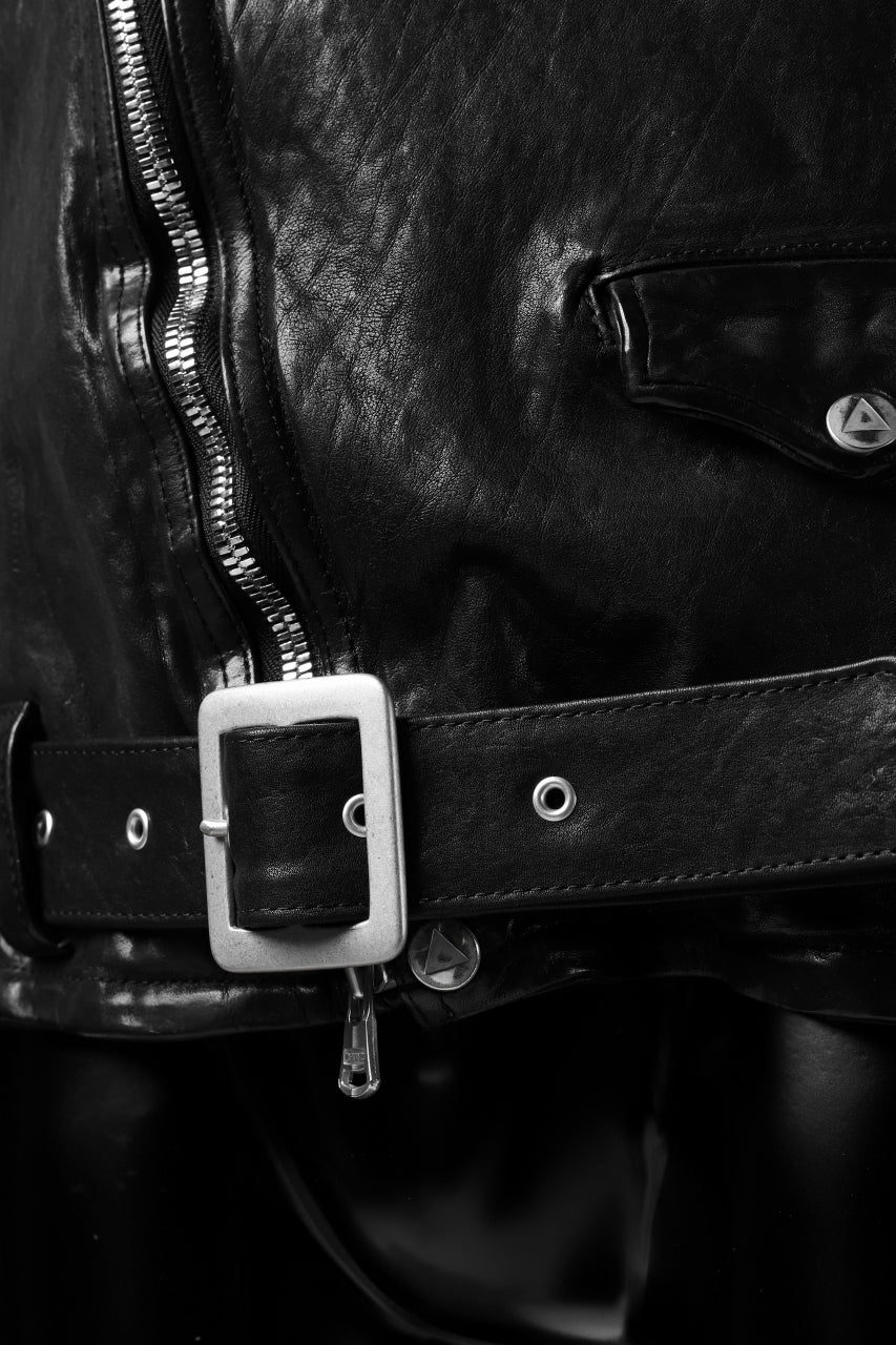 Load image into Gallery viewer, ISAMU KATAYAMA BACKLASH DOUBLE BREASTED JACKET / DOUBLE-SHOULDER OBJECT DYED (BLACK)