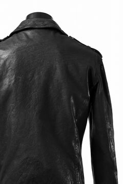 画像をギャラリービューアに読み込む, ISAMU KATAYAMA BACKLASH DOUBLE BREASTED JACKET / DOUBLE-SHOULDER OBJECT DYED (BLACK)