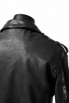 画像をギャラリービューアに読み込む, ISAMU KATAYAMA BACKLASH DOUBLE BREASTED JACKET / DOUBLE-SHOULDER OBJECT DYED (BLACK)