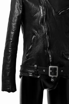 Load image into Gallery viewer, ISAMU KATAYAMA BACKLASH DOUBLE BREASTED JACKET / DOUBLE-SHOULDER OBJECT DYED (BLACK)