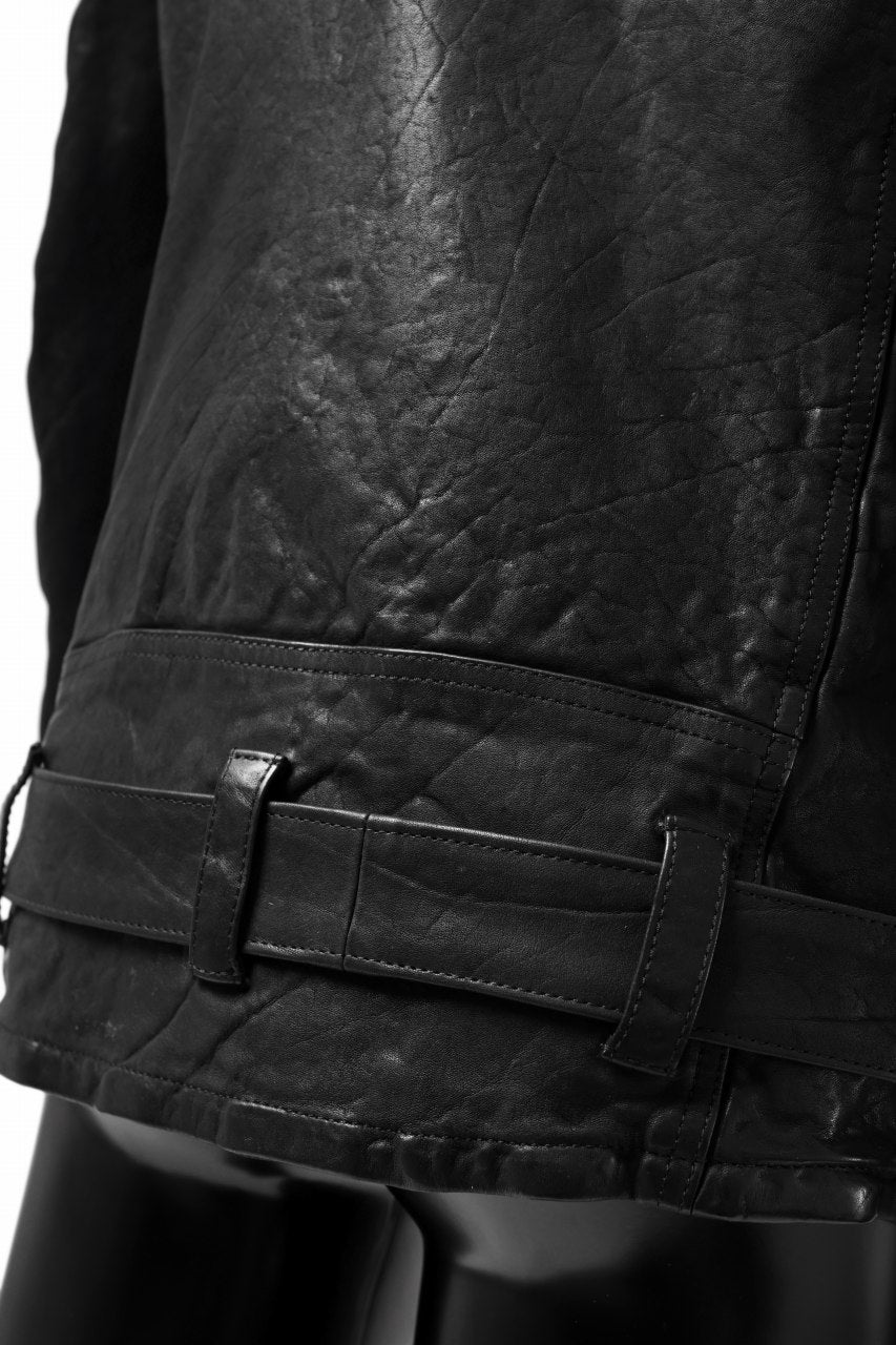 画像をギャラリービューアに読み込む, ISAMU KATAYAMA BACKLASH DOUBLE BREASTED JACKET / DOUBLE-SHOULDER OBJECT DYED (BLACK)