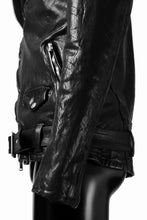 Load image into Gallery viewer, ISAMU KATAYAMA BACKLASH DOUBLE BREASTED JACKET / DOUBLE-SHOULDER OBJECT DYED (BLACK)