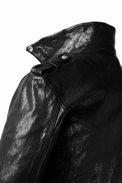 Load image into Gallery viewer, ISAMU KATAYAMA BACKLASH DOUBLE BREASTED JACKET / DOUBLE-SHOULDER OBJECT DYED (BLACK)