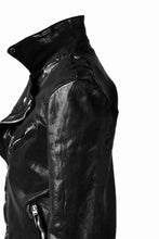 Load image into Gallery viewer, ISAMU KATAYAMA BACKLASH DOUBLE BREASTED JACKET / DOUBLE-SHOULDER OBJECT DYED (BLACK)