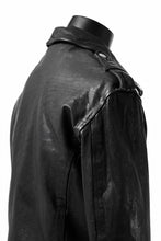 画像をギャラリービューアに読み込む, ISAMU KATAYAMA BACKLASH DOUBLE BREASTED JACKET / DOUBLE-SHOULDER OBJECT DYED (BLACK)
