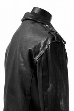 画像をギャラリービューアに読み込む, ISAMU KATAYAMA BACKLASH DOUBLE BREASTED JACKET / DOUBLE-SHOULDER OBJECT DYED (BLACK)