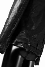 Load image into Gallery viewer, ISAMU KATAYAMA BACKLASH DOUBLE BREASTED JACKET / DOUBLE-SHOULDER OBJECT DYED (BLACK)