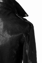 Load image into Gallery viewer, ISAMU KATAYAMA BACKLASH DOUBLE BREASTED JACKET / DOUBLE-SHOULDER OBJECT DYED (BLACK)