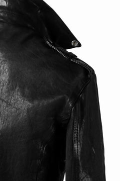 Load image into Gallery viewer, ISAMU KATAYAMA BACKLASH DOUBLE BREASTED JACKET / DOUBLE-SHOULDER OBJECT DYED (BLACK)