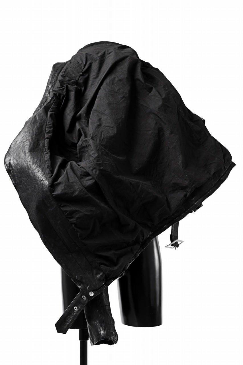 画像をギャラリービューアに読み込む, ISAMU KATAYAMA BACKLASH DOUBLE BREASTED JACKET / DOUBLE-SHOULDER OBJECT DYED (BLACK)