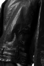 Load image into Gallery viewer, ISAMU KATAYAMA BACKLASH DOUBLE BREASTED JACKET / DOUBLE-SHOULDER OBJECT DYED (BLACK)