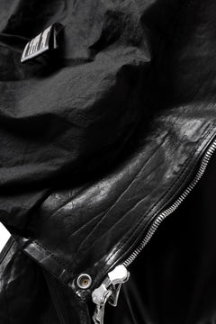 画像をギャラリービューアに読み込む, ISAMU KATAYAMA BACKLASH DOUBLE BREASTED JACKET / DOUBLE-SHOULDER OBJECT DYED (BLACK)