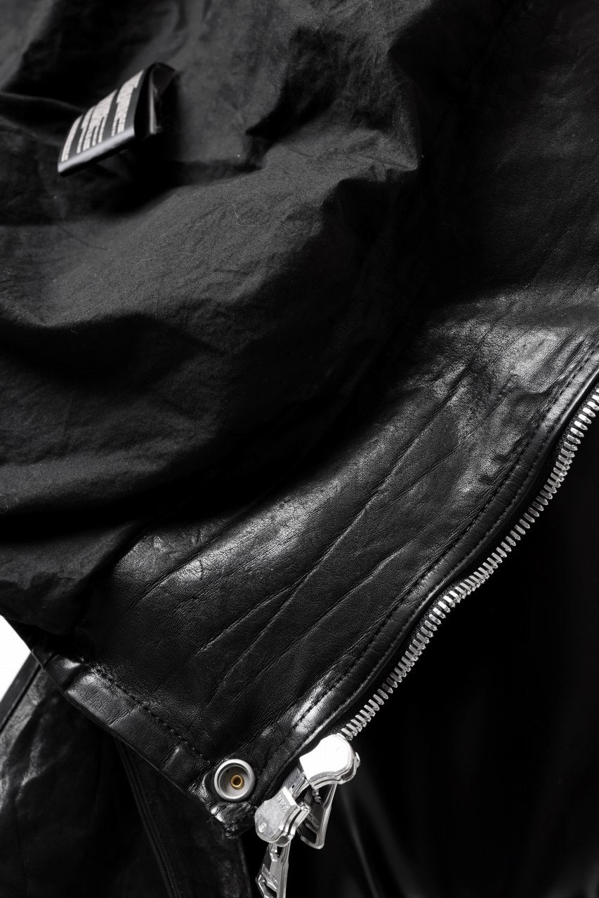 画像をギャラリービューアに読み込む, ISAMU KATAYAMA BACKLASH DOUBLE BREASTED JACKET / DOUBLE-SHOULDER OBJECT DYED (BLACK)