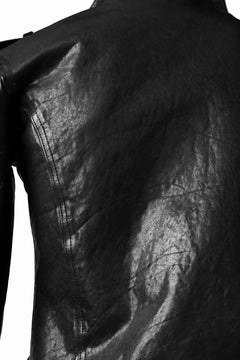 Load image into Gallery viewer, ISAMU KATAYAMA BACKLASH DOUBLE BREASTED JACKET / DOUBLE-SHOULDER OBJECT DYED (BLACK)