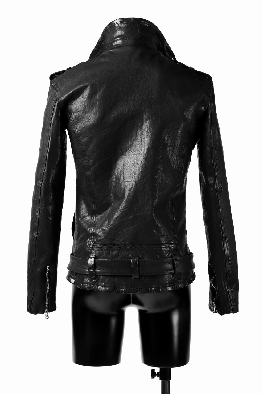 Load image into Gallery viewer, ISAMU KATAYAMA BACKLASH DOUBLE BREASTED JACKET / DOUBLE-SHOULDER OBJECT DYED (BLACK)