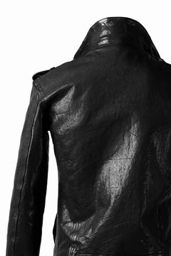 Load image into Gallery viewer, ISAMU KATAYAMA BACKLASH DOUBLE BREASTED JACKET / DOUBLE-SHOULDER OBJECT DYED (BLACK)