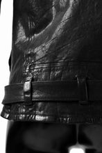 Load image into Gallery viewer, ISAMU KATAYAMA BACKLASH DOUBLE BREASTED JACKET / DOUBLE-SHOULDER OBJECT DYED (BLACK)