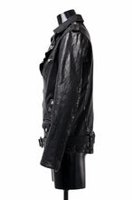 画像をギャラリービューアに読み込む, ISAMU KATAYAMA BACKLASH DOUBLE BREASTED JACKET / DOUBLE-SHOULDER OBJECT DYED (BLACK)